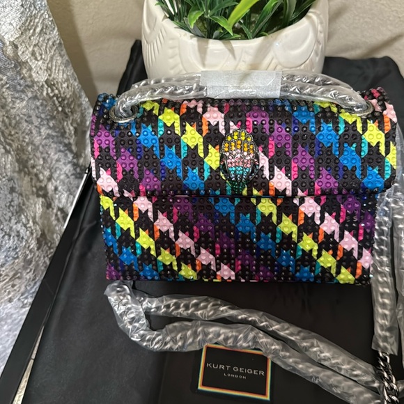 Kurt Geiger London Mini Kensington Crystal Convertible Crossbody Bag - Picture 5 of 17